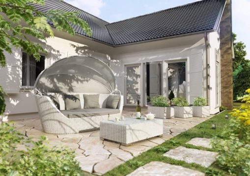 Biała kanapa do ogrodu – tak czy nie?